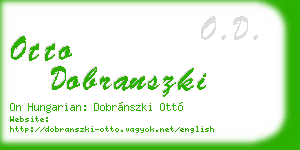 otto dobranszki business card